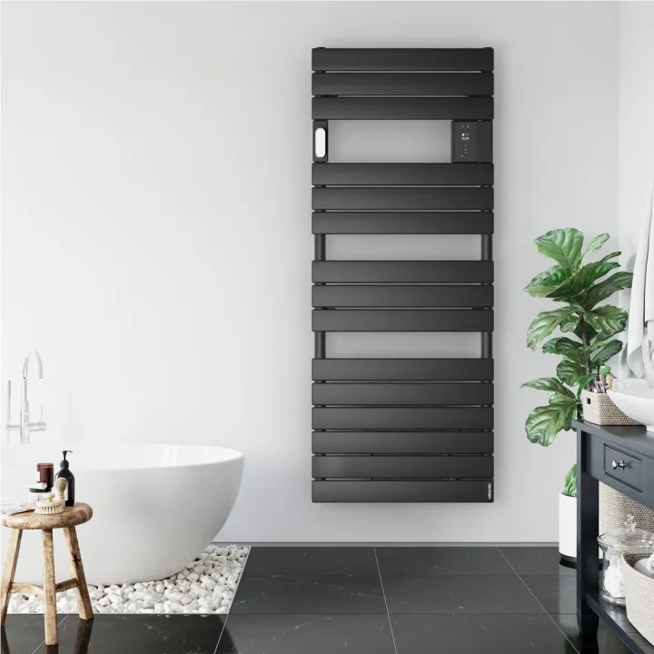 Radiateur Sèche-Serviettes Connecté Adelis Digital 750W Blanc Brillant