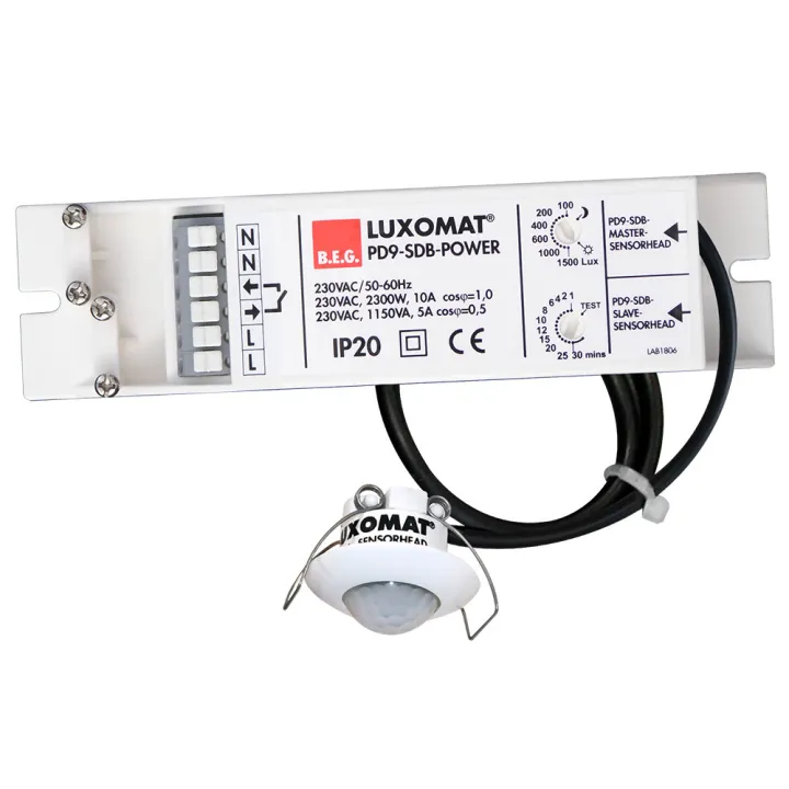 Pd9-M-1C-Sdb-Fp-Bl Détecteur De Présence 360° Ip65 Faux Plaf. Téléco. Ip65 Ø10 M