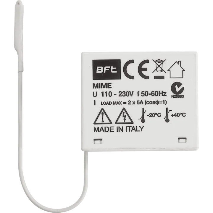 Récepteur MIME AC  bicanal 433mhz 230v multifonctions 2 relais 5a