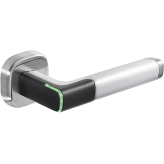 Poignée Électronique Aperio Sur Rosace Avec Lecteur Mifare H100 Ouverture Gauche