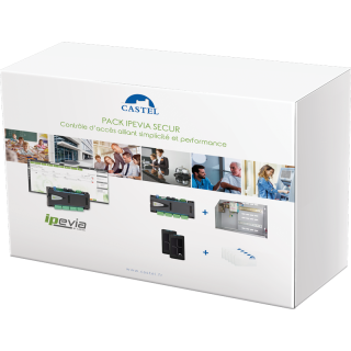 1 Centrale Ipevia Secur, 2 Lecteurs Lp40 Evo, 5 Badges Bpsecur, Coffret Alimentation 12V