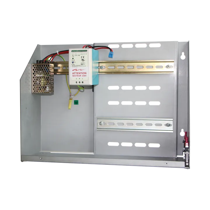 Coffret Alimentation 12V Pour: 1 Centrale,1 Module Supplémentaire, Batterie (En Option)