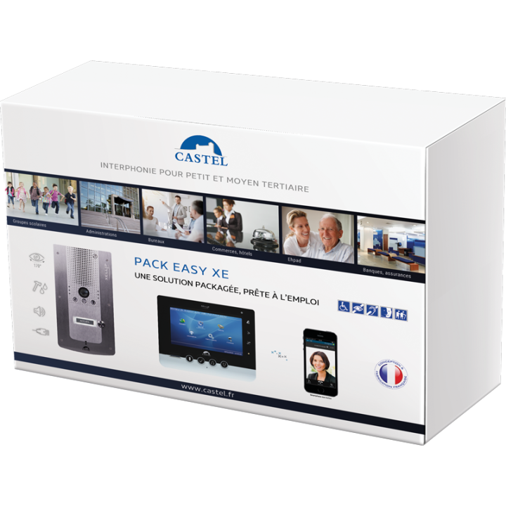 pack 1 XE VIDEO 1B, 1 XE MONITOR, 1 Switch 8 ports dont 4 PoE+, 2 ext castelsip pack 1 XE VIDEO 1B, 1 XE MONITOR, 1 Switch 8 ports dont 4 PoE+, 2 ext castelsip
