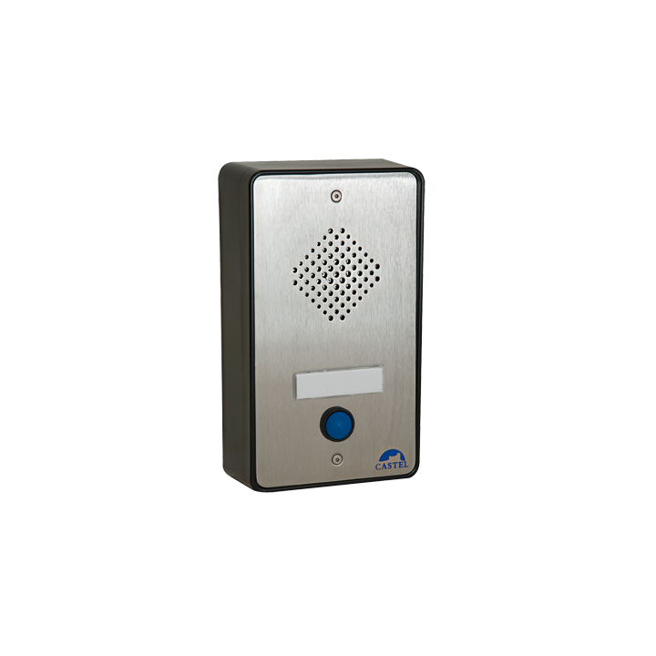 Portier Avec Bouton D'Appel Étanche (Montage Saillie Ou À Encastrer)