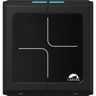 Lecteur Sécurisé Carré 13,56 Mhz Montage Saillie Ou Pot 65Mm Evolutif