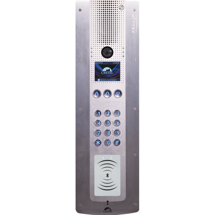 Portier Audio Vidéo Ip À Défilement Avec Clavier Wieg/Lecteur 13,56 Mhz Sécurisé