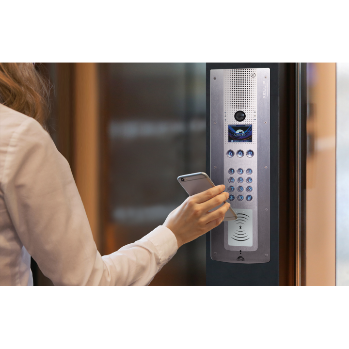 Portier Audio Vidéo Ip À Défilement Avec Clavier Wieg/Lecteur 13,56 Mhz Sécurisé