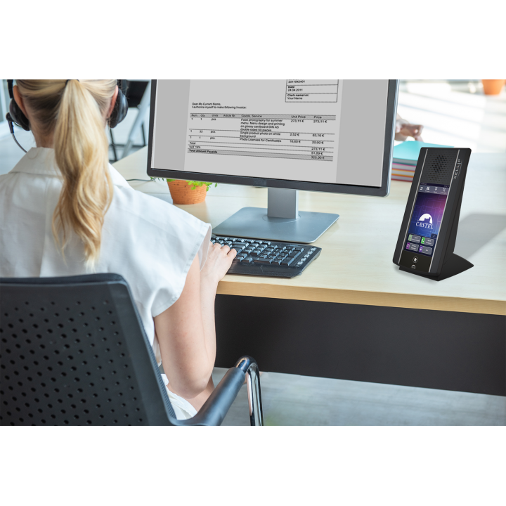 Poste Bureau 7" Tactile, Réception Audio Et Vidéo, Alimentation Poe