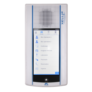 Poste Tactile Avec Afficheur Lcd Couleur, Audio - Désinfectable - Alimentation Poe