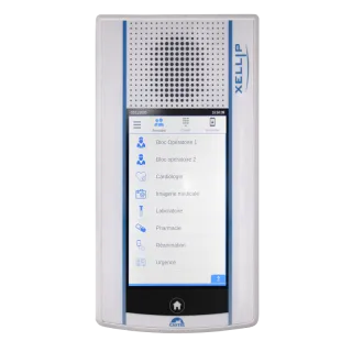 Poste Tactile Avec Afficheur Lcd Couleur, Audio - Désinfectable - Alimentation Poe