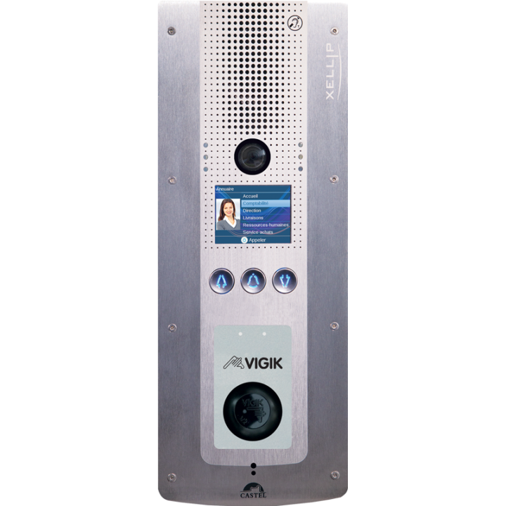 Portier Video Ip/Sip Défilment Loi Handicap Et Centrale Vigik Sortie Wiegand Poe