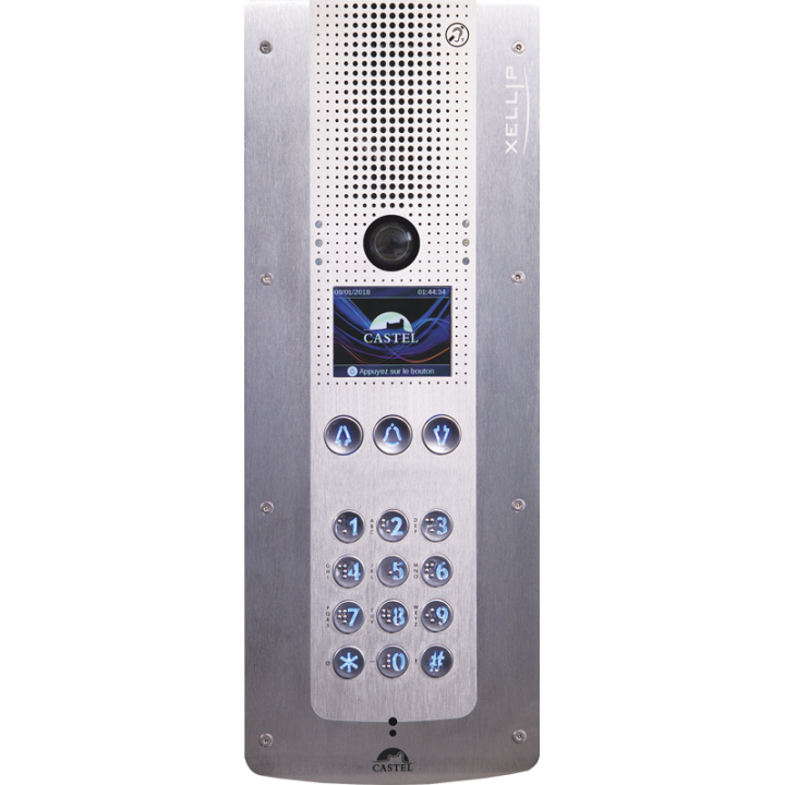 Portier Audio Video Full Ip/Sip À Défilement De Nom Avec Clavie