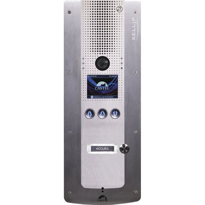Portier Audio Video Full Ip/Sip À Défilement De Nom Et 1 Bouton