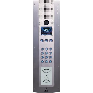 Portier Audio Vidéo Ip/Sip À Défilement Avec Clavier/Lecteur 13,56 Mhz Sécurisé