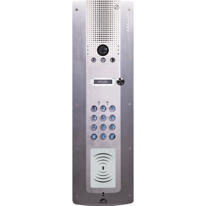 Portier Audio Video Ip/Sip 1 Bp Phmr Avec Clavier Et Lecteur 13,56 Mhz Sécurisé