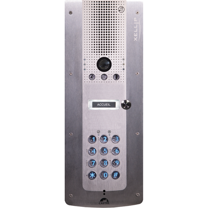 Portier Vidéo Ip/Sip 1 Bp Clavier Braille Conforme Loi Handicap Poe