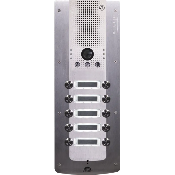 Portier Audio Video Full Ip/Sip 10 Boutons D'Appel Conforme Loi Handicap Poe