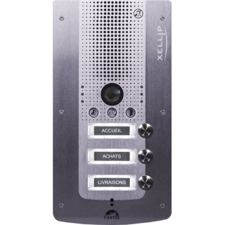 Portier Audio Video Full Ip/Sip 3 Boutons D'Appel Conforme Loi Handicap Poe