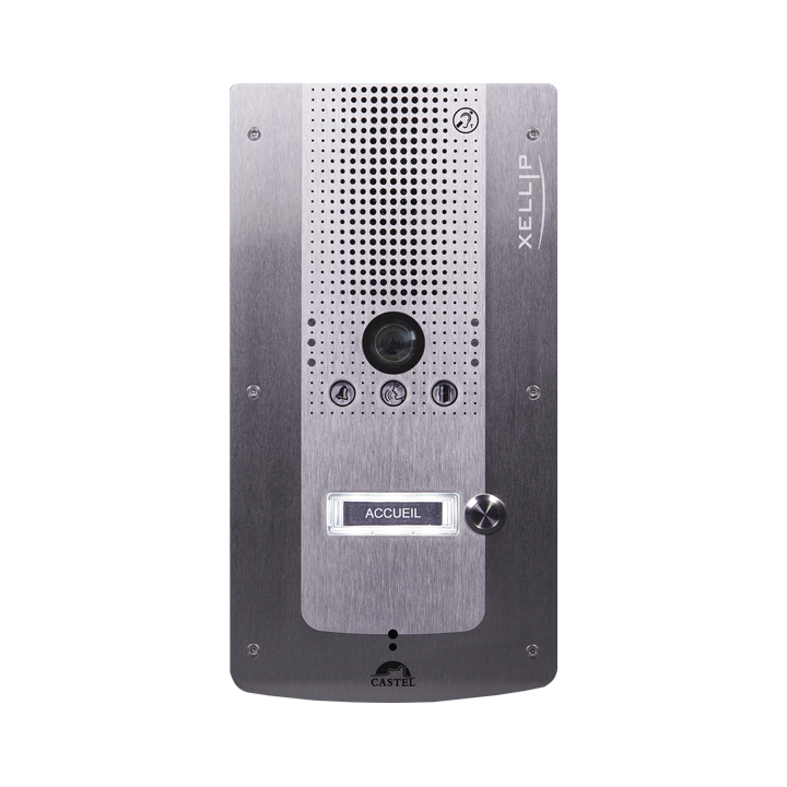Portier Audio Video Full Ip/Sip 1 Bouton D'Appel Conforme Loi Handicap Poe