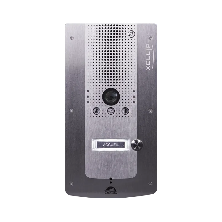 Portier Audio Video Full Ip/Sip 1 Bouton D'Appel Conforme Loi Handicap Poe