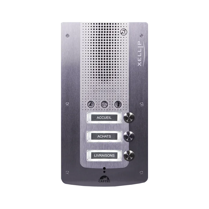 Portier Audio Full Ip/Sip 3 Boutonsd'Appel Conforme Loi Handicap Poe