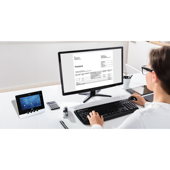 Moniteur de réception audio vidéo, écran couleur 7" tactile - alim PoE