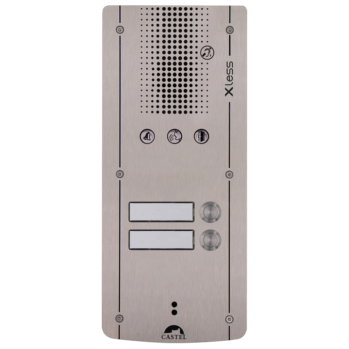 Platine Xless Audio 2 Boutons D'Appel Montage Encastré