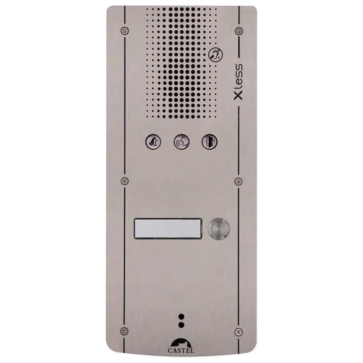Platine Xless Audio 1 Bouton D'Appel Montage Encastré