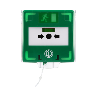 Boitier bris de glace vert 3 contacts lumineux & sonore • Membranes déformables