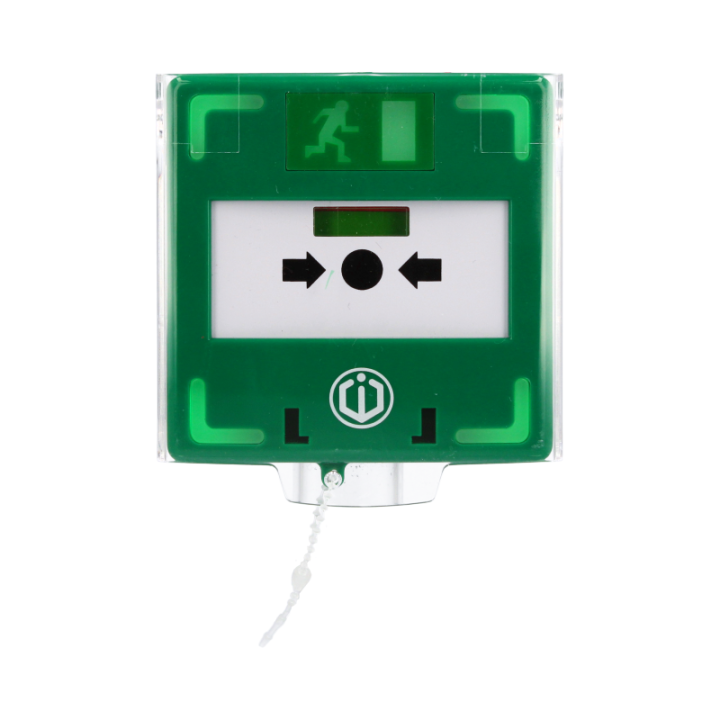 Boitier bris de glace vert 3 contacts lumineux & sonore • Membranes déformables