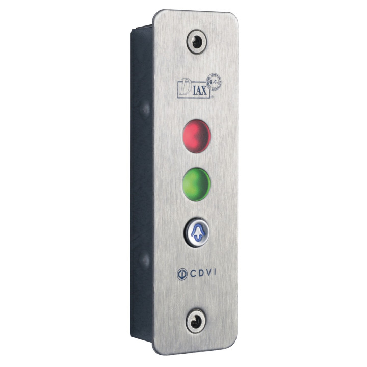 Sémaphore inox 2 leds encastré