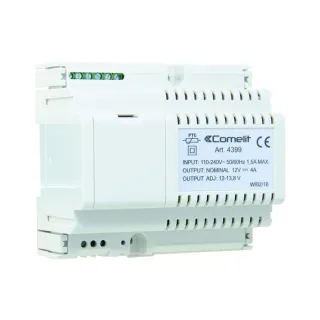 Alimentation 12Vdc 4A, Entrée 110-240Vac, Tension Réglable 12-13,8Vdc, Boîtier