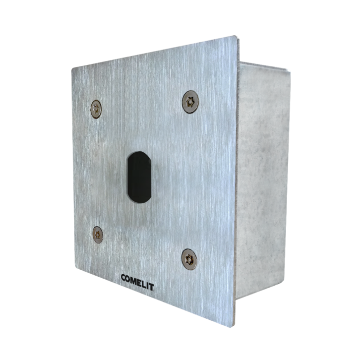 Boîtier inox encastré pour VGLECT3 F: 115x115mm C : 96x96x55mm