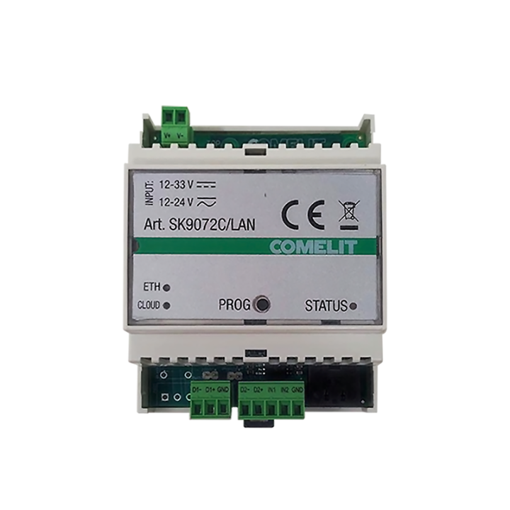 Module LAN pour ResiCloud, format rail DIN. Permet une connexion réseau filaire