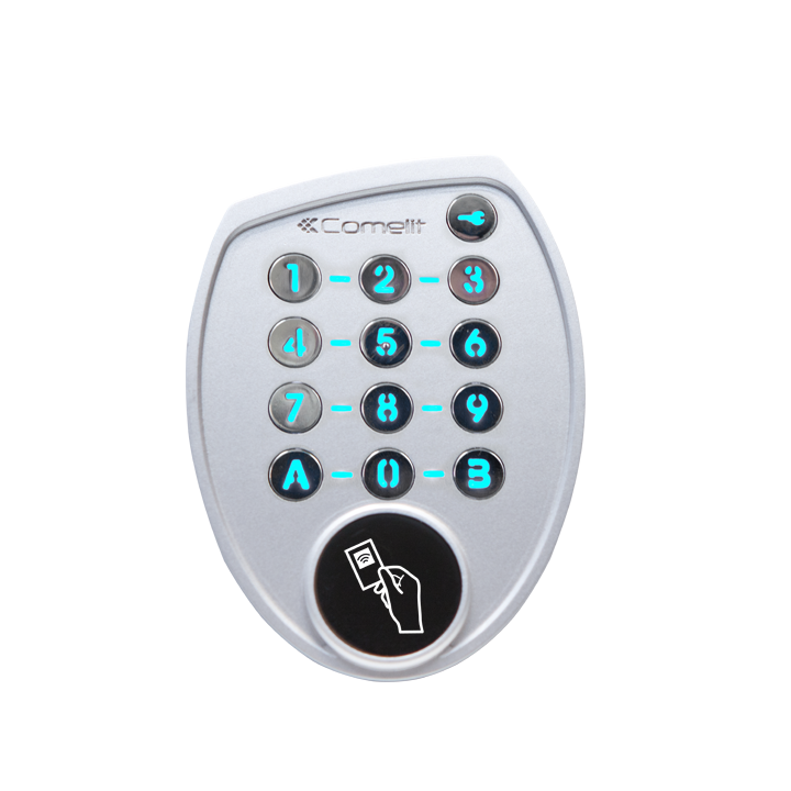 Clavier Antivandal Saillie 100 Codes Avec Alimentation 12V/24V + Lecteur Intégré