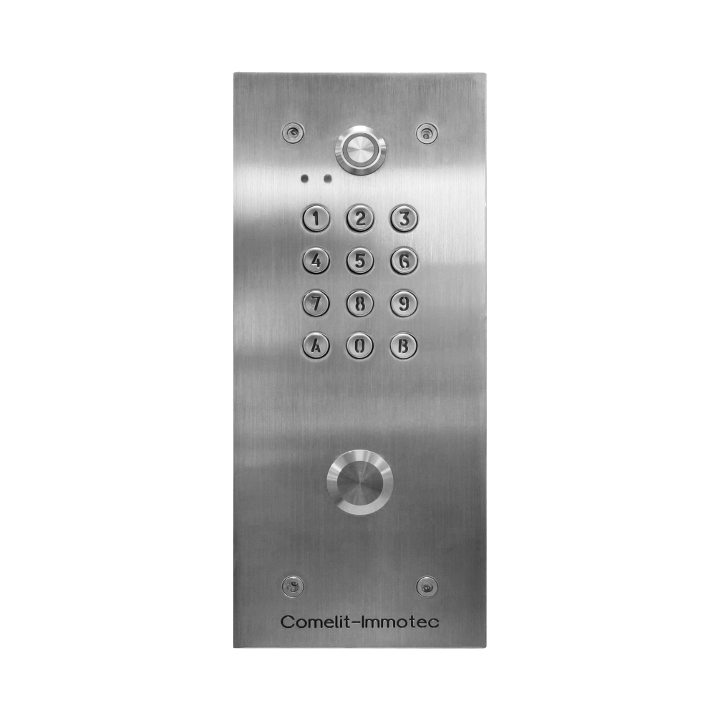 Clavier codé 500 codes façade inox
