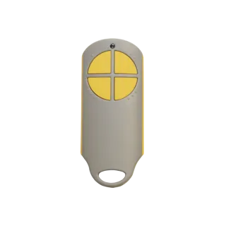 Emetteur Jaune 868 Mhz 4 Canaux Bi-Techno + Badge Mifare