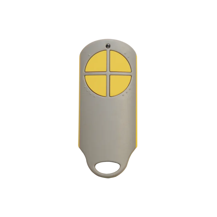 Emetteur Jaune 868 Mhz 4 Canaux Bi-Techno + Badge Mifare