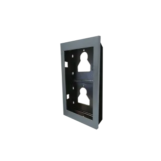 Série Ultra - Cadre Encastré 2 Modules, Aluminium Argent Ral9006, Anti-Uv