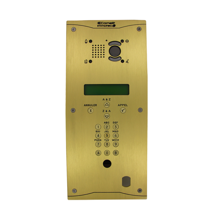 Platine alu champagne découpe droite couleur champagne + 1250IV inclus