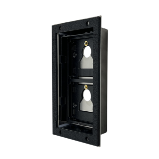 Série Ultra - Adaptateur plaques tierces 2 modules, encastré, épaisseur 1,5-3 mm