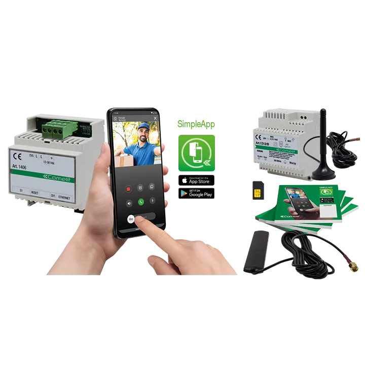 Kit Appel Multi-Utilisateurs Sb2, 50 Appartements/15 Utilisateurs, Sim 4G 1 An