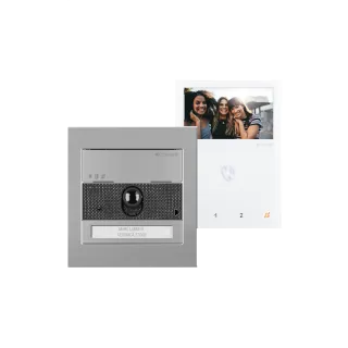 Kit Vidéo Complet Comprenant Platine Ultra Et Moniteur Mini Mains Libres Simpleb