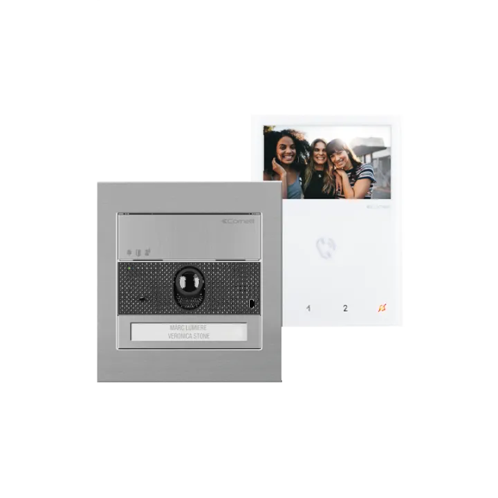 Kit Vidéo Complet Comprenant Platine Ultra Et Moniteur Mini Mains Libres Simpleb