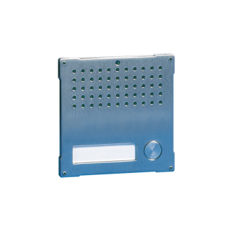 Série Vandalcom - Module 1 bouton pour unité audio, acier inox 316 2,5 mm