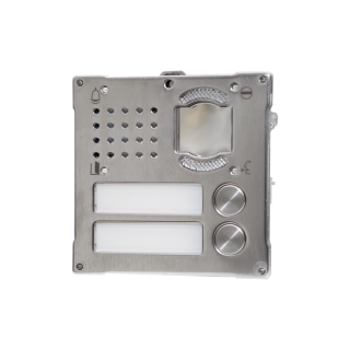 Série Vandalcom - Module 2 boutons pour unité audio/vidéo, acier inox 316