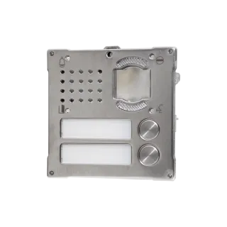 Série Vandalcom - Module 2 Boutons Pour Unité Audio/Vidéo, Acier Inox 316