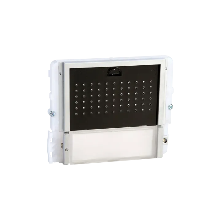 Série Ikall - Module 1 Bouton Pour Audio, Masque Noir, Led Bleu/Blanc/Éteint