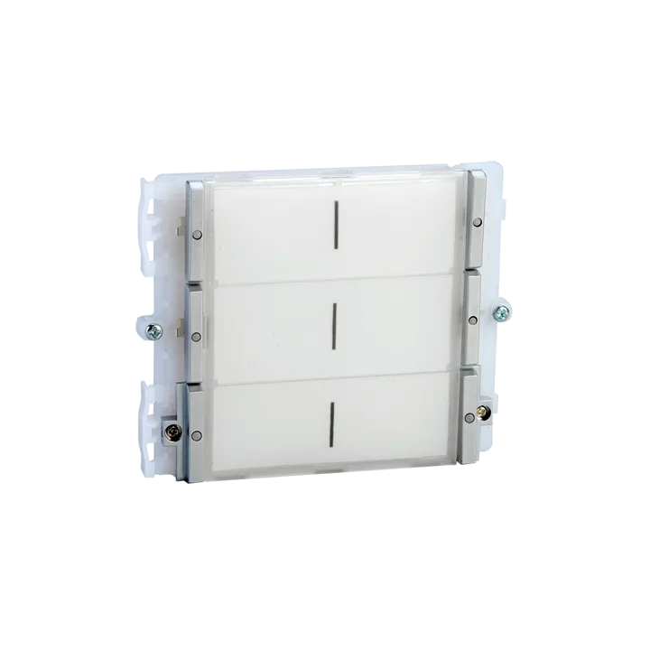 Série Ikall - Module 6 Boutons, Système Simplebus/Vip, Led Bleu/Blanc/Éteint