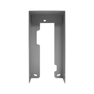 Série Quadra - Visière anti-pluie pour clavier, aluminium gris, 99x210x41 mm